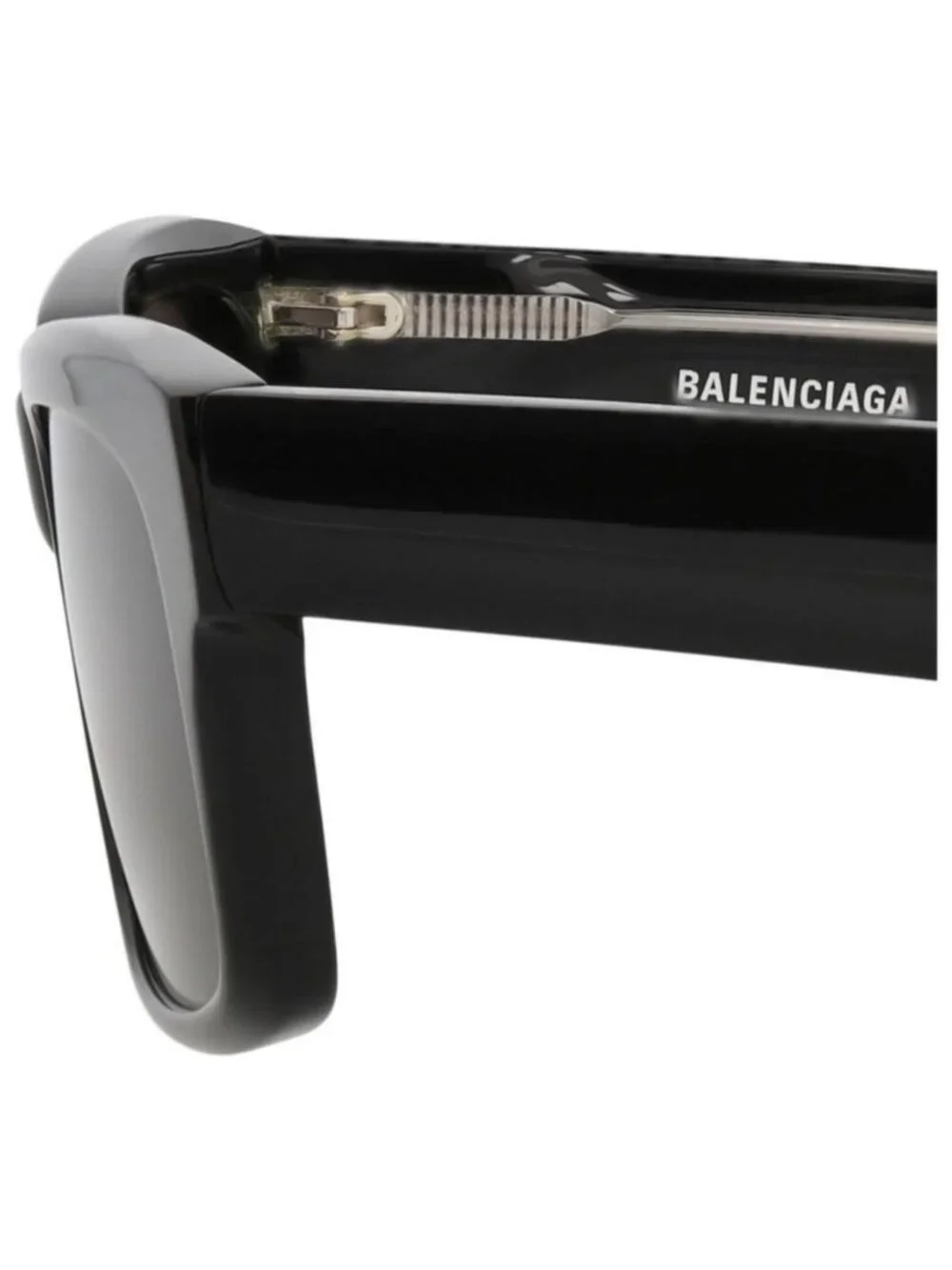 New Balenciaga Mens Square/Rectangle Black Black Grey Fashion Designer Sunglasse